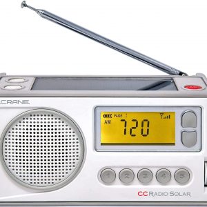 CCRadio Solar Wind-Up Portable Emergency Crank Digital Radio AM, FM, NOAA Weather & Alert