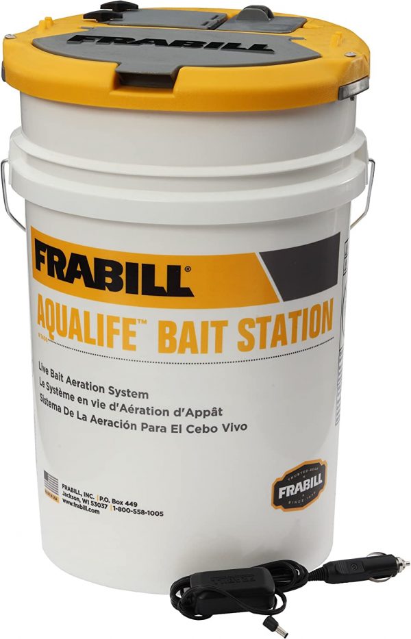 Frabill Large Aerated Live 6-Gallon Bait Station Bucket