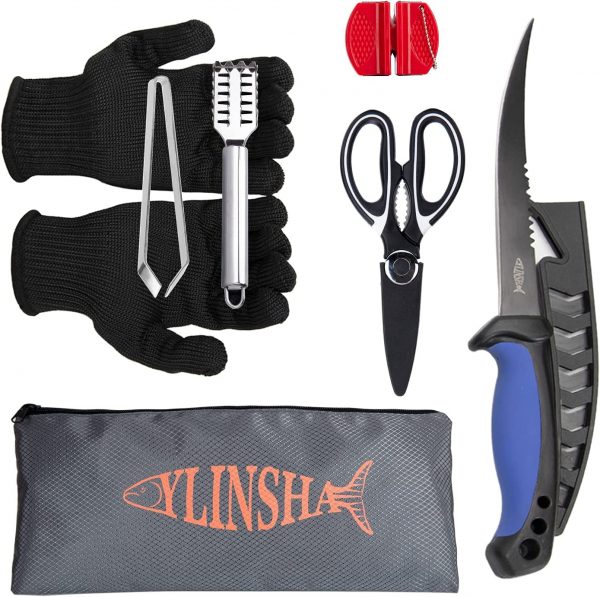 7-PC Knife Fish Cleaning Kit Fishing set