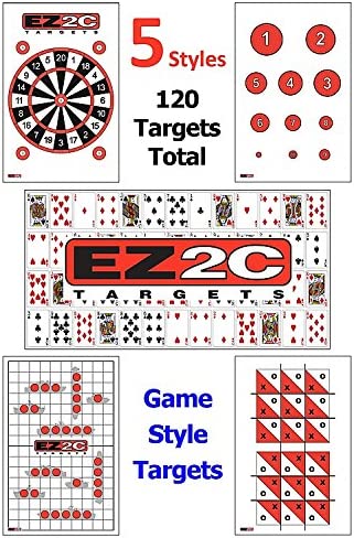 120-Pack Gun and Rifle Paper Targets for Shooting by EZ2C