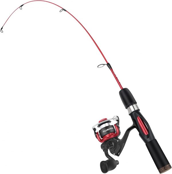 PLUSINNO Ultralight 26” Ice Fishing Rod and Reel Combo